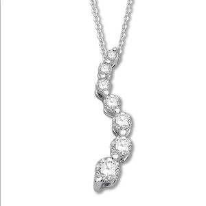 7 Stone Journey Diamond Necklace